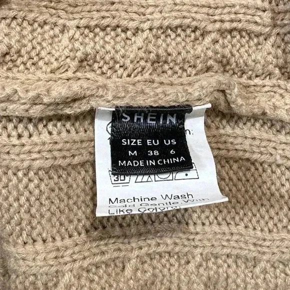 SHEIN, Relaxiva Solid Color Sleeveless Knitted Top, Medium / US 6, Bronze - Picture 4 of 7